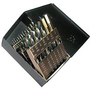 Viking Norseman Drill HSS 135 Split Pt Mechanic Length Black And Gold Drill Bit Set 29-Piece 66480